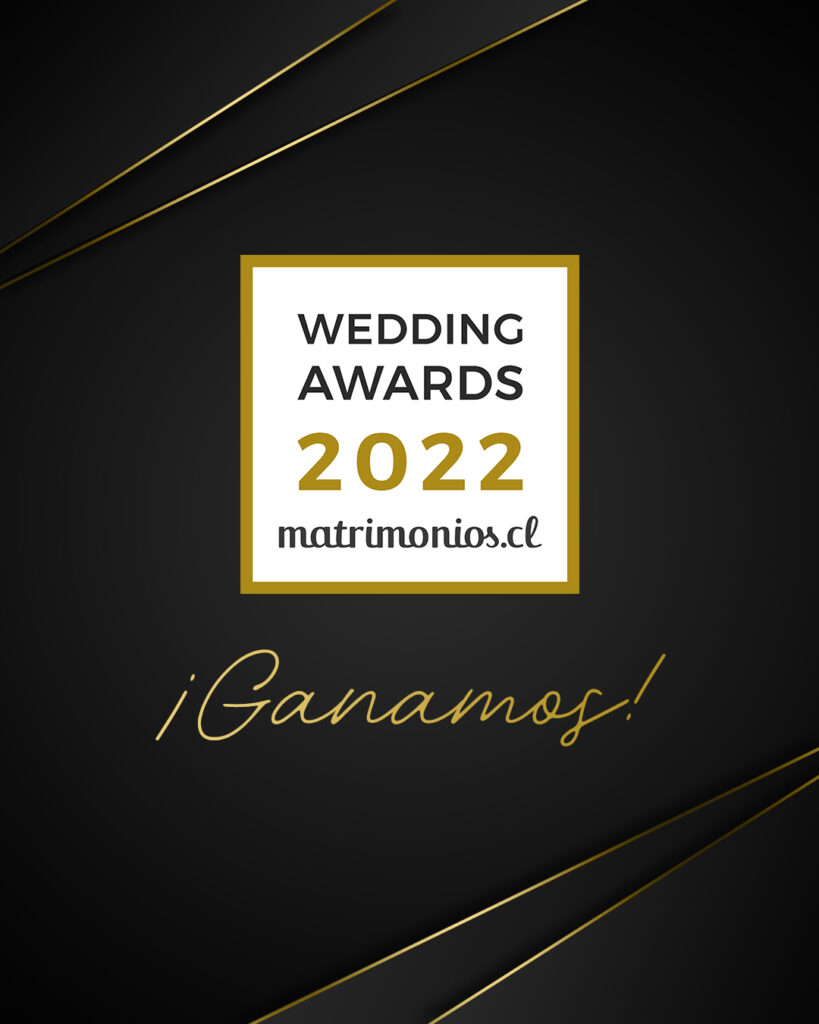 ganador del premio wedding awards 2022 por alto de pirque