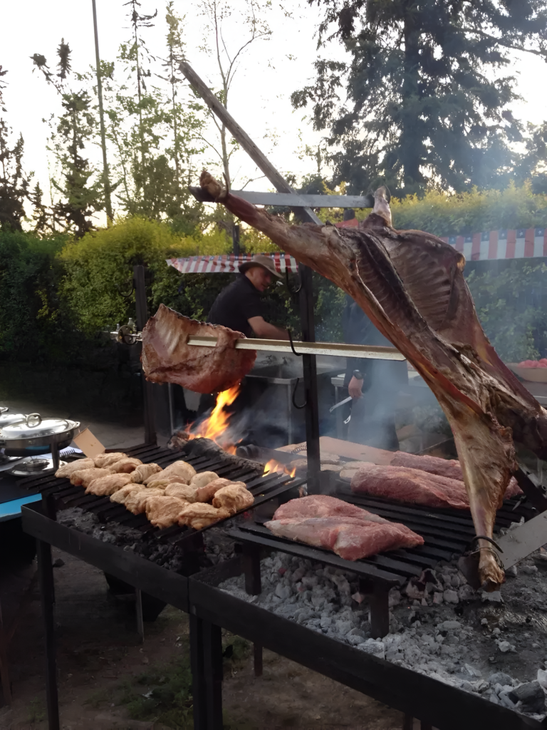 asado tradicional preparado en alto de pirque para eventos corporativos