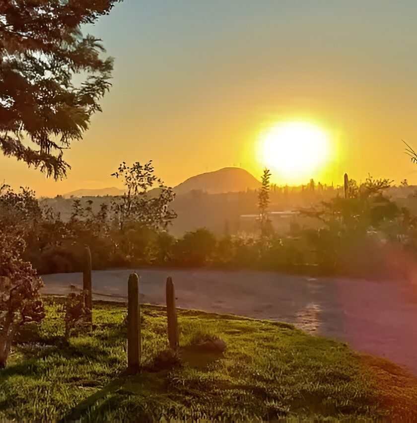 puesta de sol en eventos al aire libre en alto de pirque